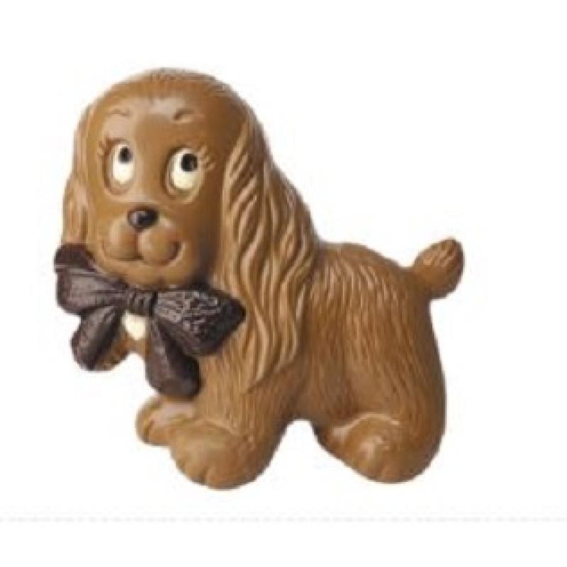 Petit chien en chocolat